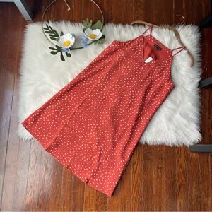 Clay Terracotta Polka Dot Mini Dress NWT